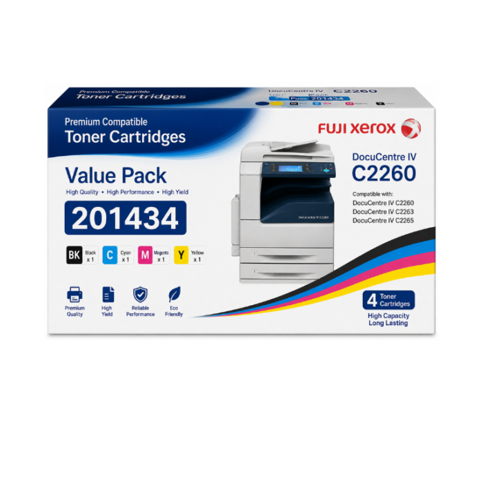 Fuji Xerox DocuCentre IV C2260 Compatible 201434 Value Pack Fuji Xerox DocuCentre IV C2260 Compatible 201434 Value Pack
