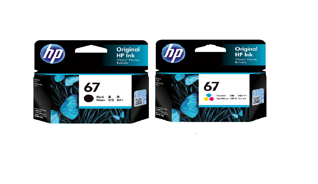 HP 67 Original Black and Tri-colour Combo Pack